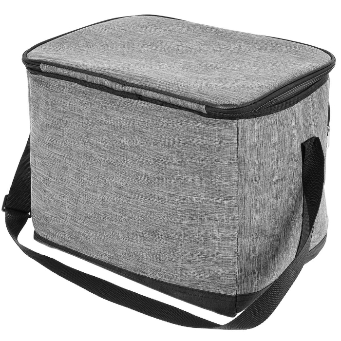 Geanta termica 25L cu buzunare frontale, strat interior PEVA si curea reglabila, 34x24x30 cm, gri [4]