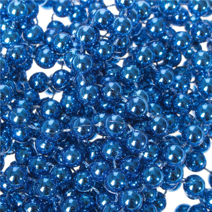 Ghirlanda de margele pentru bradul de Craciun, 10 metri, albastru [5]