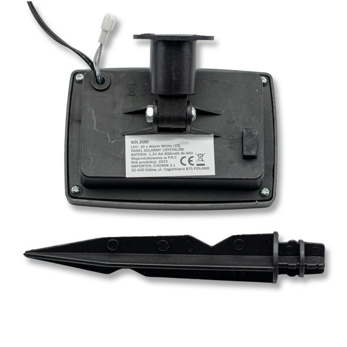 Ghirlanda luminoasa, LED, model Luca, 10 becuri, 380cm, incarcare solara, lumina alb rece [11]