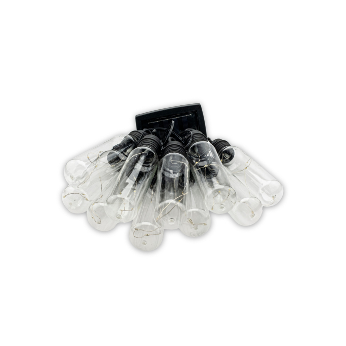 Ghirlanda luminoasa, LED, model Lux, 10 becuri, 380cm, incarcare solara, lumina alb cald [11]