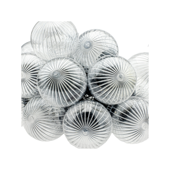 Ghirlanda luminoasa, LED, model Stripes, 20 becuri, 580cm, incarcare solara, lumina alb cald [17]