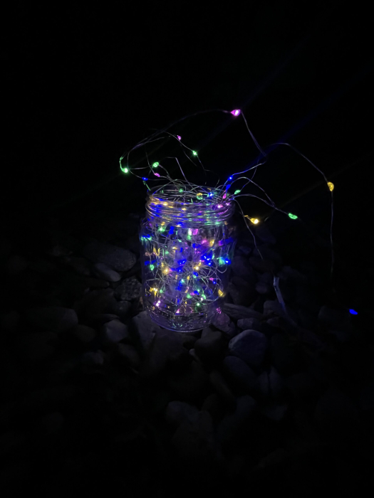 Ghirlanda luminoasa liniara, 100 LED-uri, 990cm, incarcare solara, multicolor [9]