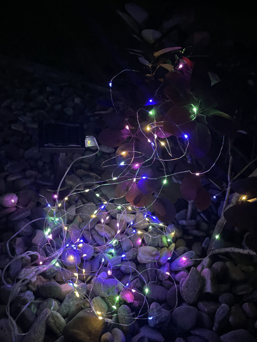 Ghirlanda luminoasa liniara, 100 LED-uri, 990cm, incarcare solara, multicolor [7]