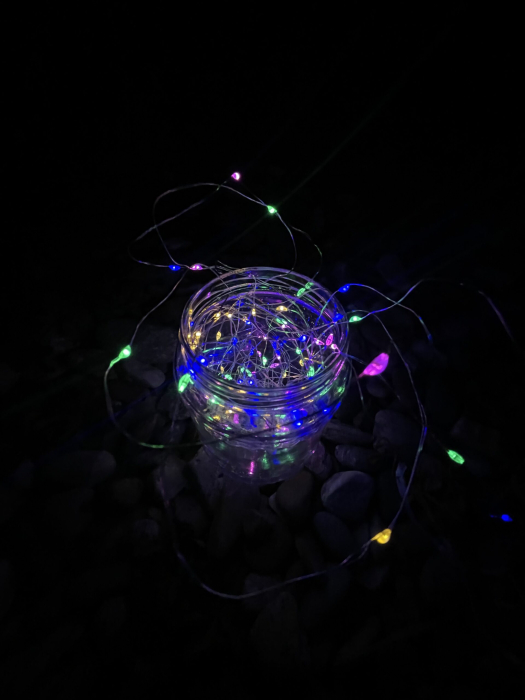 Ghirlanda luminoasa liniara, 100 LED-uri, 990cm, incarcare solara, multicolor [10]