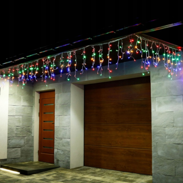 Ghirlanda luminoasa tip perdea 200 LED-uri, 8m, pentru interior/exterior, iluminare multicolora [1]