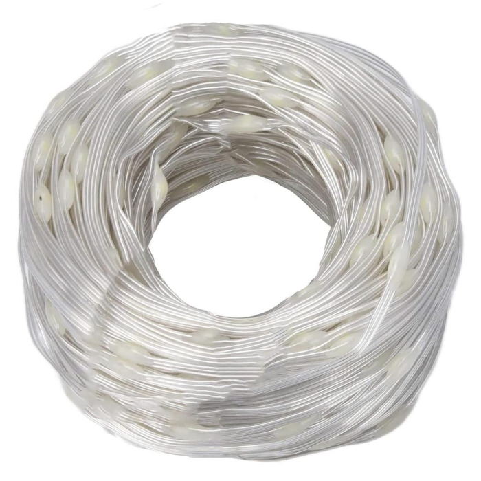 Ghirlanda luminoasa tip perdea 300 LED-uri, 3x3m, pentru interior, cu telecomanda, alb cald (galben) [7]