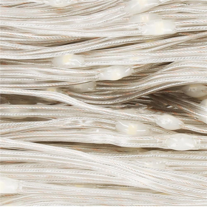 Ghirlanda luminoasa tip perdea 300 LED-uri, 3x3m, pentru interior, cu telecomanda, alb cald (galben) [11]