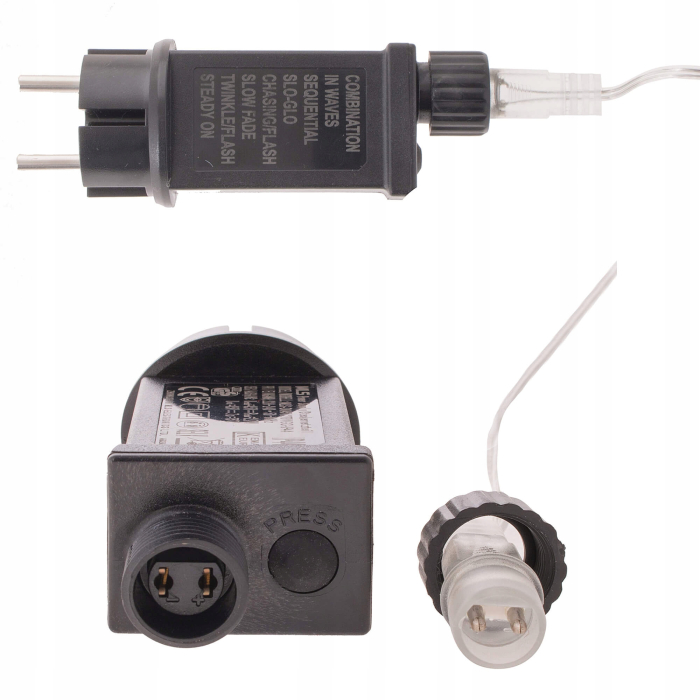 Ghirlanda luminoasa tip perdea 400 LED-uri, 3m, pentru interior/exterior, iluminare galbena [8]