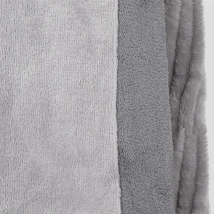 Halat de baie pentru barbati pana la genunchi, gluga mare, marimea M/L, gri [11]