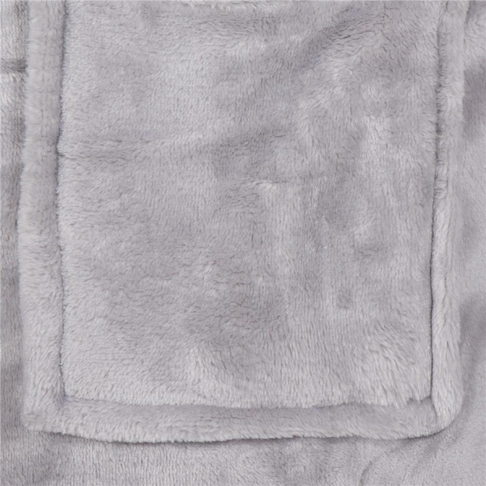 Halat de baie pentru barbati pana la genunchi, gluga mare, marimea M/L, gri [5]