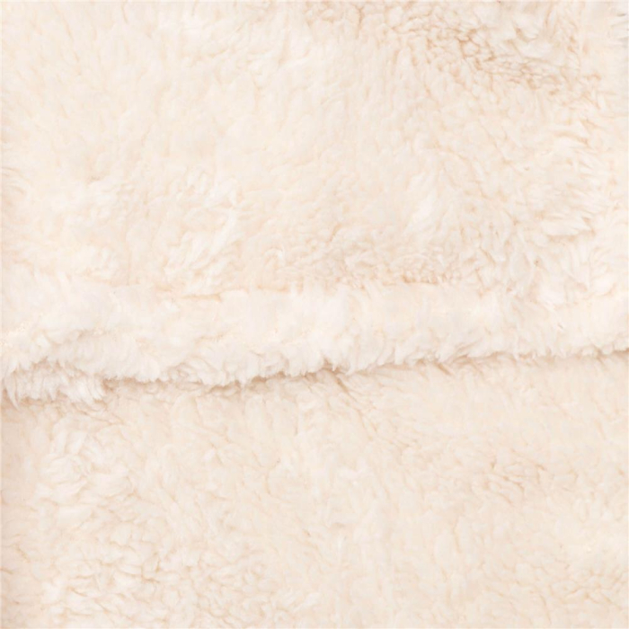 Halat de baie pentru femei pana la genunchi, gluga cu urechi , marimea S/M, bej [10]