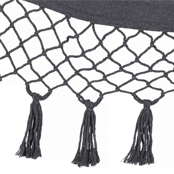 Hamac tip leagan suspendat pentru casa sau gradina, gri cu perne, 130x100cm, 150kg [20]