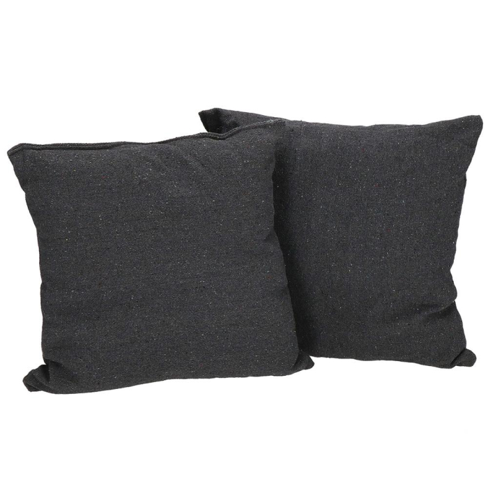 Hamac tip leagan suspendat pentru casa sau gradina, gri inchis cu perne, 130x100cm, 150kg [14]