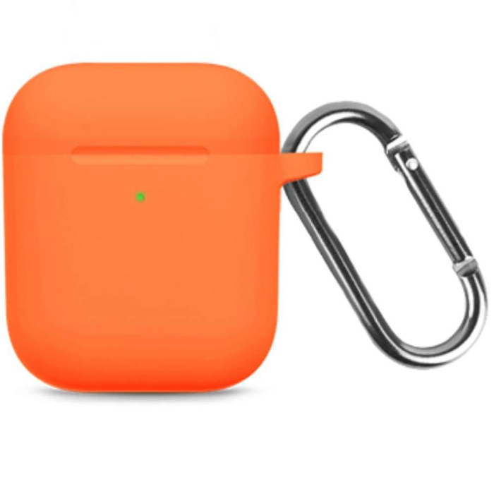 Husa AirPods cu Inel Prindere Portocaliu [6]