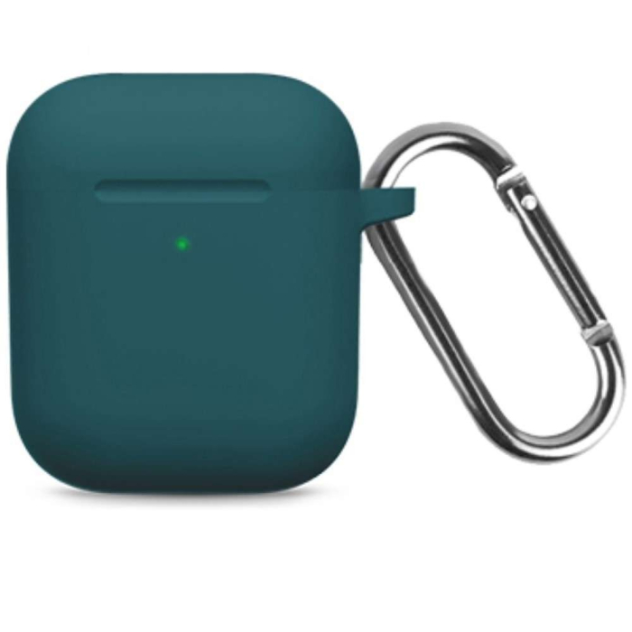 Husa AirPods cu Inel Prindere Verde Inchis [4]