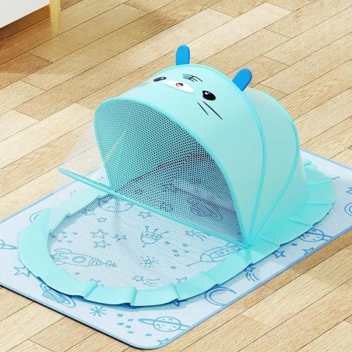 Husa Anti-Tantari, , Pliabila, Protectie 360 Grade, Parasolar, 0-1 An, 60 x 55 x 5 cm, Albastru [2]