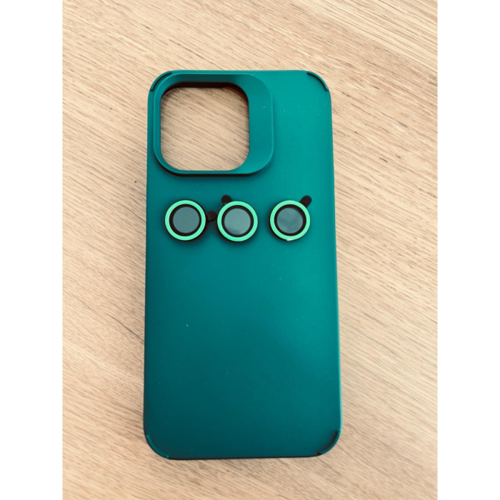 Husa Apple iPhone 14 Pro, , din Silicon Lichid, Interior din Microfibra, Lentile Fosforescente de Protectie Camera, Anti Amprenta, Rezistenta la Socuri, Verde [9]