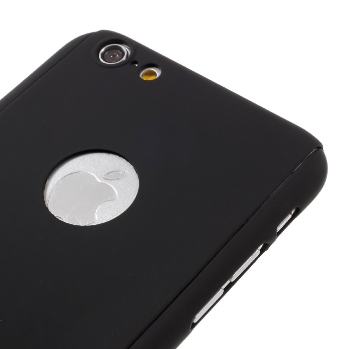 Husa Apple iPhone 6/6S Full Cover 360 Negru + Folie de protectie [5]