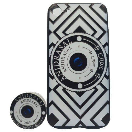 Husa Apple iPhone 6/6S Multicolor Model Camera Foto + Suport inclus [1]