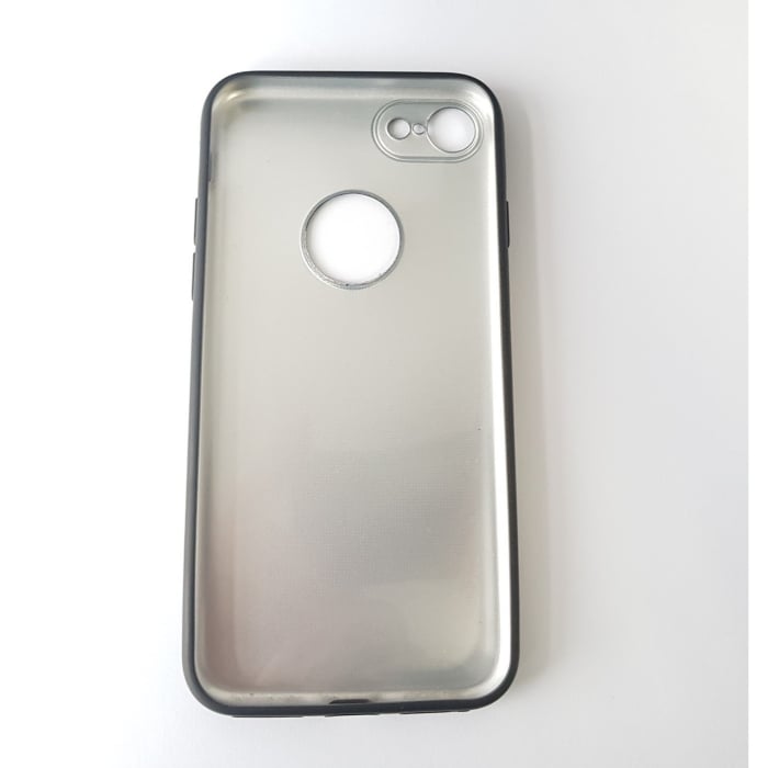 Husa Apple iPhone 7 Full Silicone 360 Negru + Folie de protectie [7]