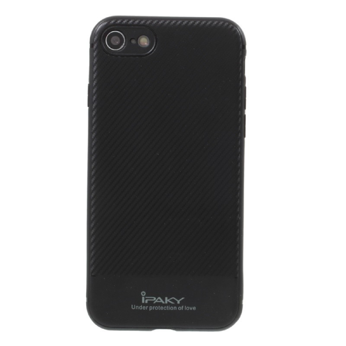 Husa Apple iPhone 7 IPAKY Carbon Fiber Negru [5]