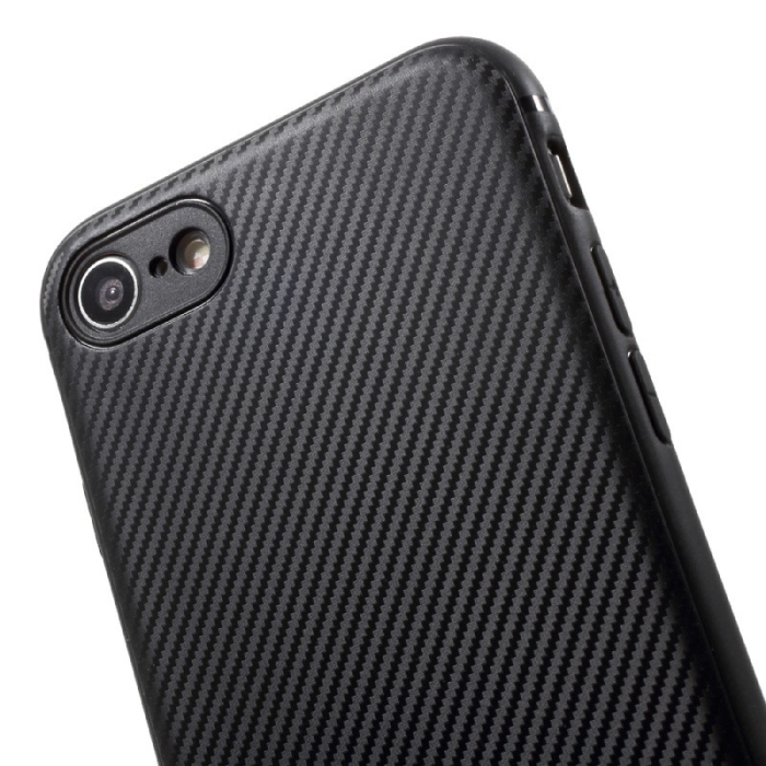 Husa Apple iPhone 7 IPAKY Carbon Fiber Negru [2]