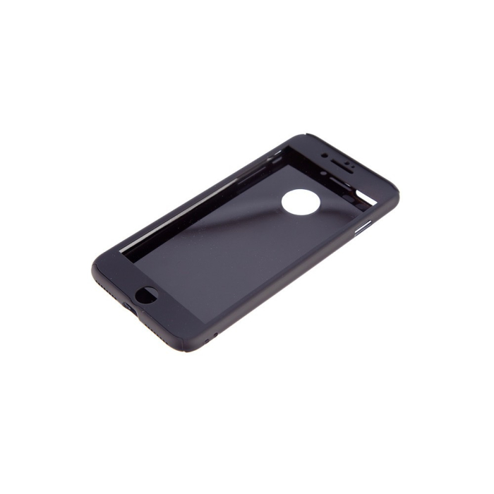Husa Apple iPhone 7 Plus Full Cover 360 Negru + Folie de protectie [3]