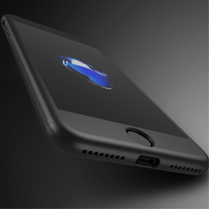 Husa Apple iPhone 8 Full Cover 360 Negru + Folie Cadou [4]