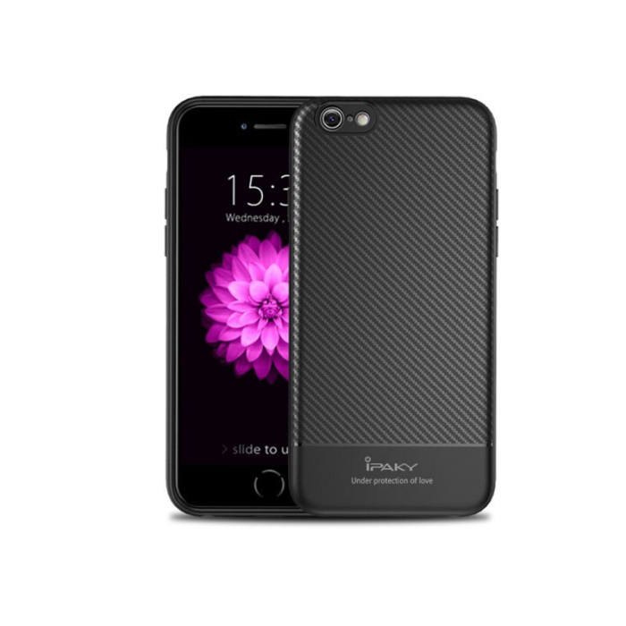 Husa Apple iPhone 8 IPAKY Carbon Fiber Negru [3]