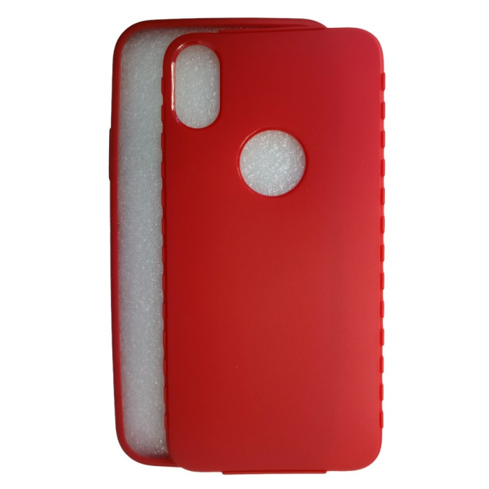 Husa Apple iPhone X Full Silicone Rosu [5]