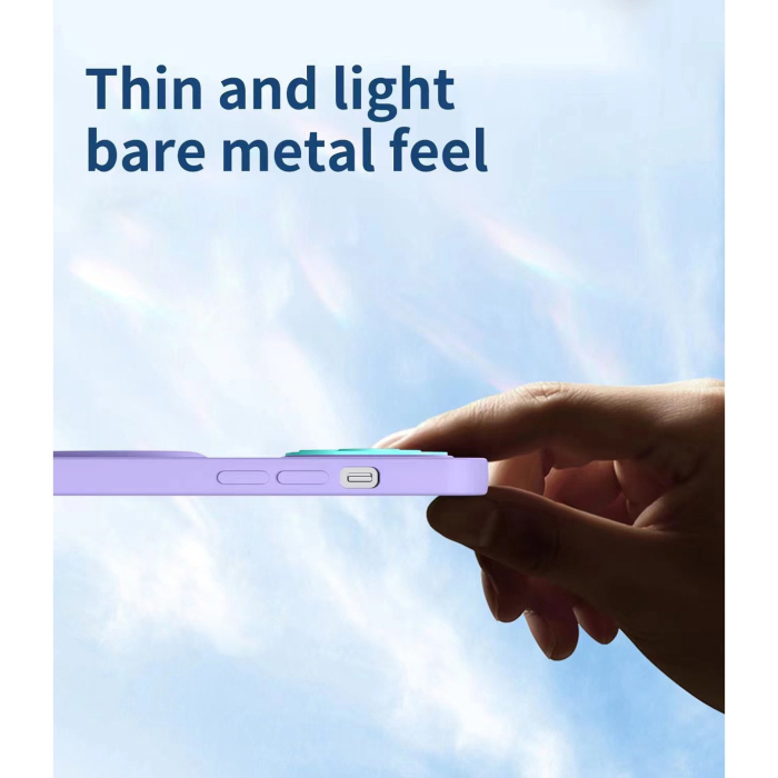 Husa Armor Design cu Stand pentru iPhone 11 Pro Max, Mov/Albastru, Suport Auto Magnetic, Wireless Charge, Protectie Antisoc,  [4]