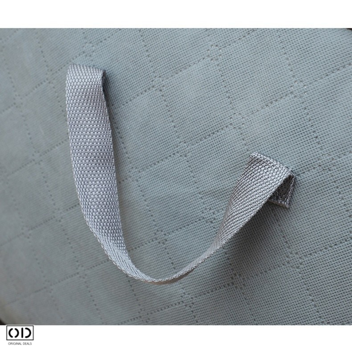 Husa Depozitare ORIGINAL DEALS Gri, 60 x 40 x 35 cm, Fermoar Dublu, Fereastra Transparenta si Manere [14]
