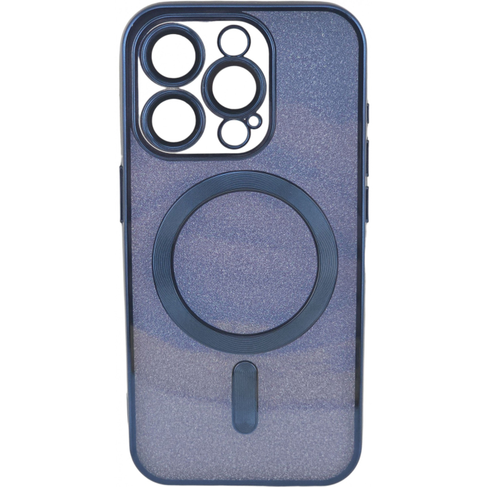 Husa de Protectie 2 in 1, , pentru Apple iPhone 14 Pro Max, Compatibila MagSafe, Magnetica, cu Protectie Lentila, din TPU, Albastru Marin [2]