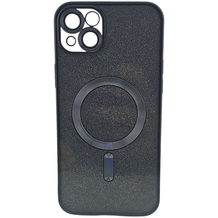 Husa de Protectie 2 in 1, , pentru Apple iPhone 15 Plus, Compatibila MagSafe, Magnetica, cu Protectie Lentila, din TPU, Negru [2]