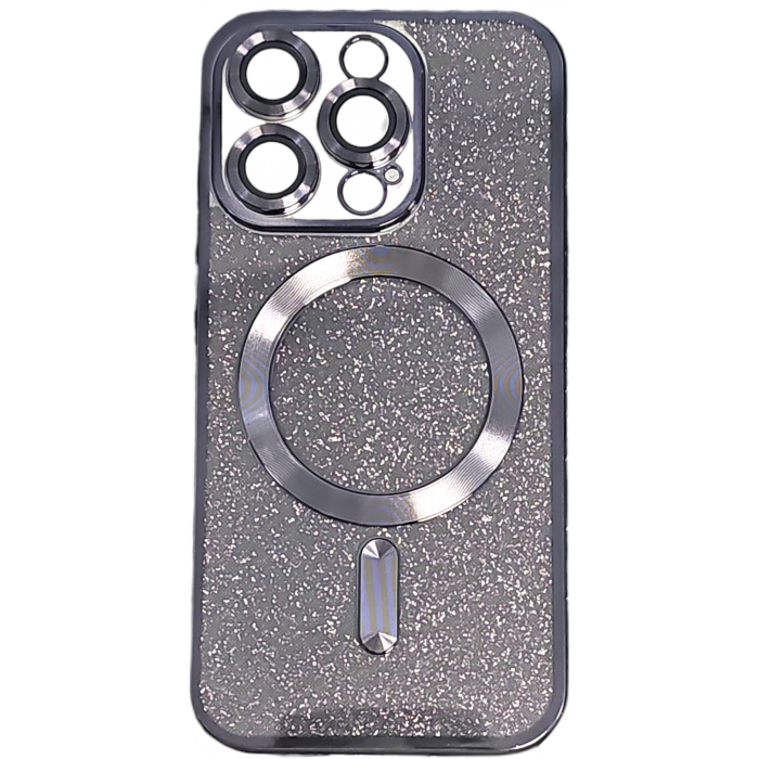 Husa de Protectie 2 in 1, , pentru Apple iPhone 15 Pro, Compatibila MagSafe, Magnetica, cu Protectie Lentila, din TPU, Negru [2]