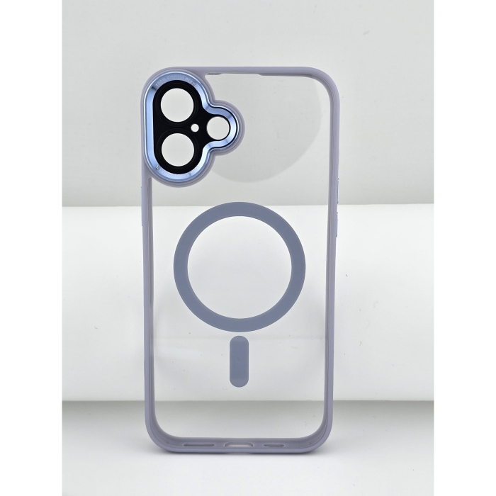 Husa de Protectie Compatibil cu iPhone 16, , Incarcare Wireless, Tehnologie Magsafe, Carcasa din TPU/ PC, Protectie Camera, Antisoc, Antizgariere, Mov - Transparent [5]