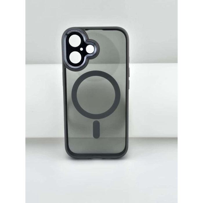 Husa de Protectie Compatibil cu iPhone 16 Plus, , Incarcare Wireless, Tehnologie Magsafe, Carcasa din TPU/ PC, Protectie Camera, Antisoc, Antizgariere, Gri - Transparent [9]