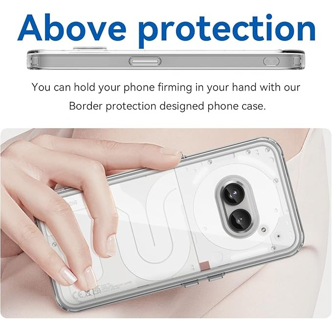Husa de Protectie, , Compatibil cu Nothing Phone 2A, Silicon TPU, Protectie camere, Transparent [2]
