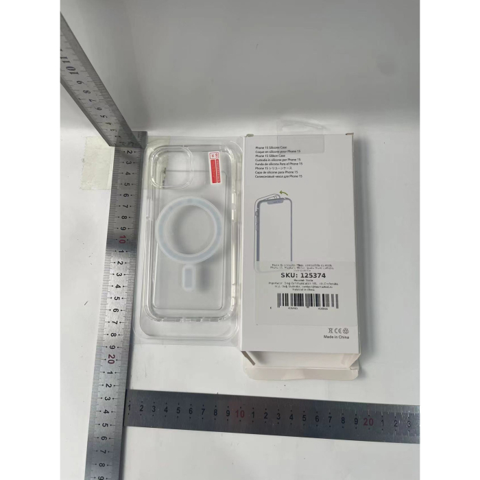 Husa de protectie compatibila cu Apple iPhone 15, MagSafe Blister, gaura mare camera, transparenta [7]