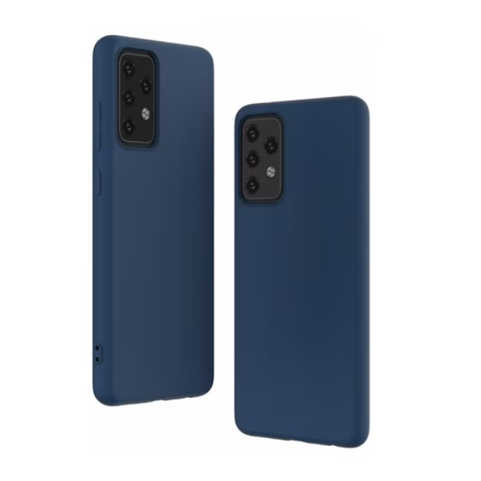 Husa de protectie compatibila cu Samsung Galaxy A52 Matte Tpu Albastru inchis [4]