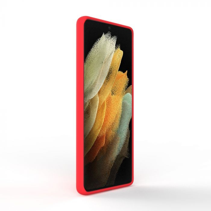 Husa de protectie compatibila cu Samsung Galaxy S21 Ultra Matte Tpu Rosu [5]