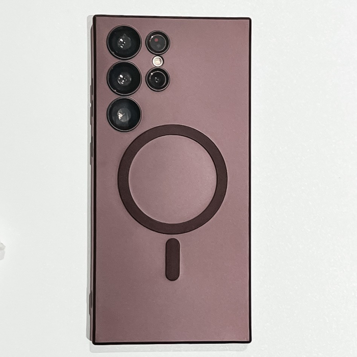 Husa de protectie , cu incarcare Wireless, Tehnologie Magsafe, pentru Samsung Galaxy S23 , Mov [2]