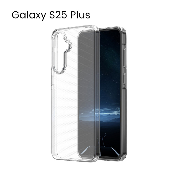 Husa de Protectie, , Husa de Protectie pentru Samsung Galaxy S25 Plus 5G, tip Carcasa, subtire din Silicon TPU Protect Plus, Transparenta [2]