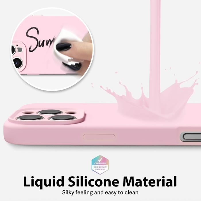 Husa de Protectie Matte TPU, , pentru Apple iPhone 16 Pro Max, Protectie Camera, Antisoc, Antizgariere, Antialunecare, Acoperire Completa, Roz [3]