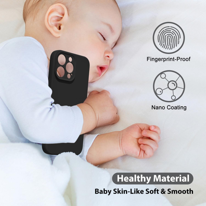 Husa de Protectie Matte TPU, , pentru Realme C55, Protectie Camera, Antisoc, Antizgariere, Antialunecare, Acoperire Completa, Negru [5]