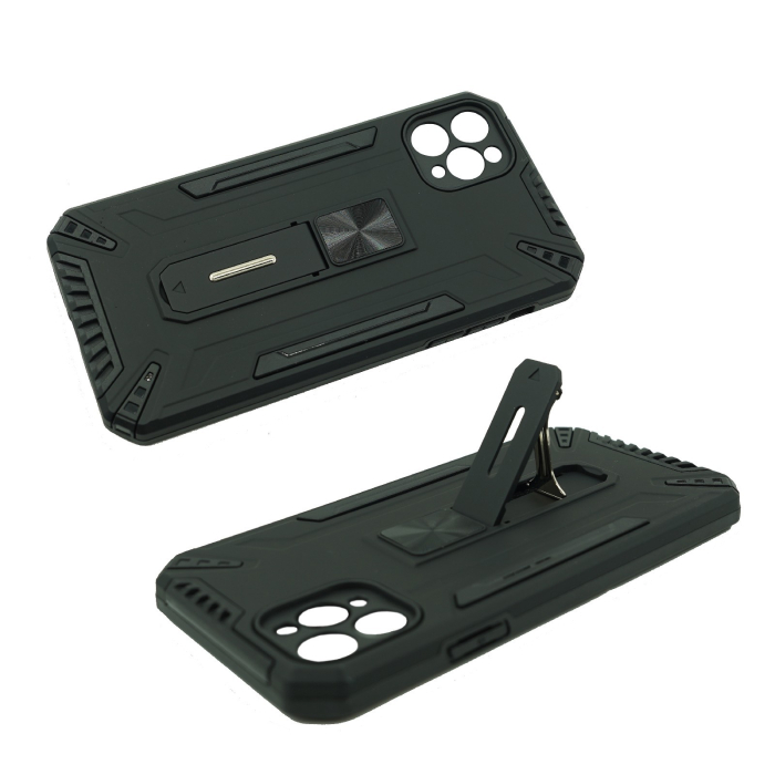 Husa de protectie pentru Apple iPhone 11 Pro Max Defender Sergeant Brave cu suport, Negru [3]