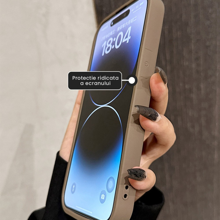 Husa de Protectie, , pentru Apple iPhone 12, Model Ursuleti 3D, Antisoc, Rezistenta la Impact, Protectie Camera, Maro [5]