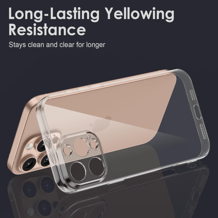 Husa de Protectie, , pentru Apple iPhone 16 Pro Max, TPU, Antisoc, Rezistenta la Impact, Protectie Camera, Transparenta [6]
