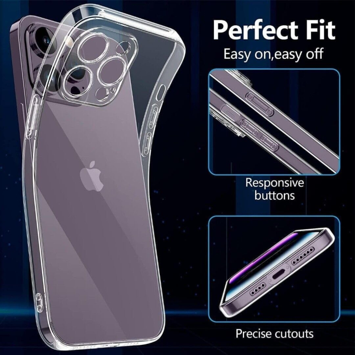 Husa de Protectie, , pentru Apple iPhone 16 Pro Max, TPU, Antisoc, Rezistenta la Impact, Protectie Camera, Transparenta [7]