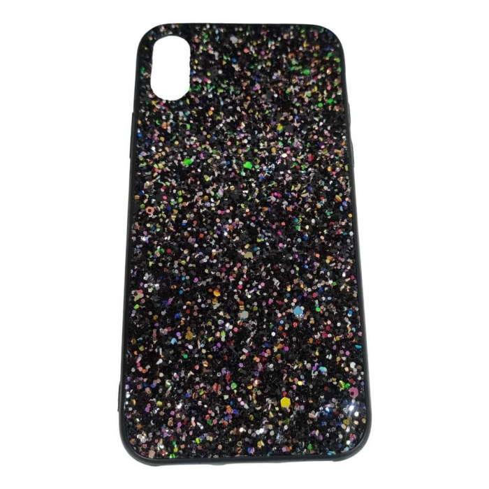 Husa de protectie pentru Apple iPhone X/XS Sparkling Glitter TPU Negru [2]